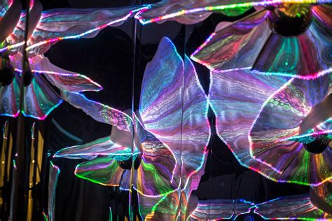 500 LEDs Bring an Interactive Textile to Life | Textile sculpture, Smart textiles, Art