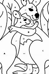 Coloring Page  cute kangaroo ♥ Online And Print For Free sketch template