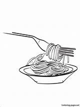 Spaghetti Coloring Page At GetColoringscom  Free Printable Colorings sketch template