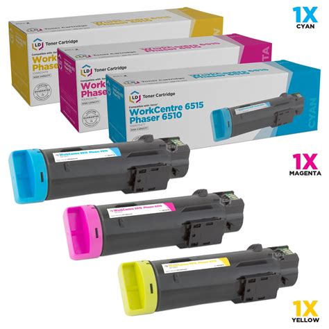 LD Compatible Toner Cartridge Replacement for Xerox Phaser 6510 & WorkCentre 6515 High Yield ...