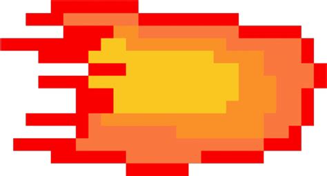 Fireball Clipart Pixel Sprite - Fireball Png Gif Pixel Transparent Png ...