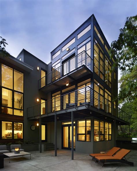 Floor to Ceiling Window for Contemporary House Exterior Design | Home Design and Decoration
