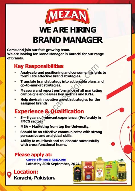 Mezan Beverages Jobs Brand Manager