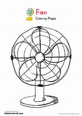 Electric Fan Coloring Page sketch template