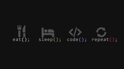 Code All Day, Every Day with These EAT SLEEP CODE REPEAT 4K Wallpapers for Developers - Heroscreen