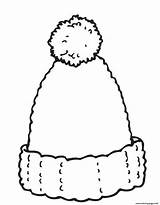 Winter Hat Coloring Sheet Pages sketch template
