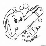 Adorable Pencil And Eraser Coloring Page 32164 25427 sketch template