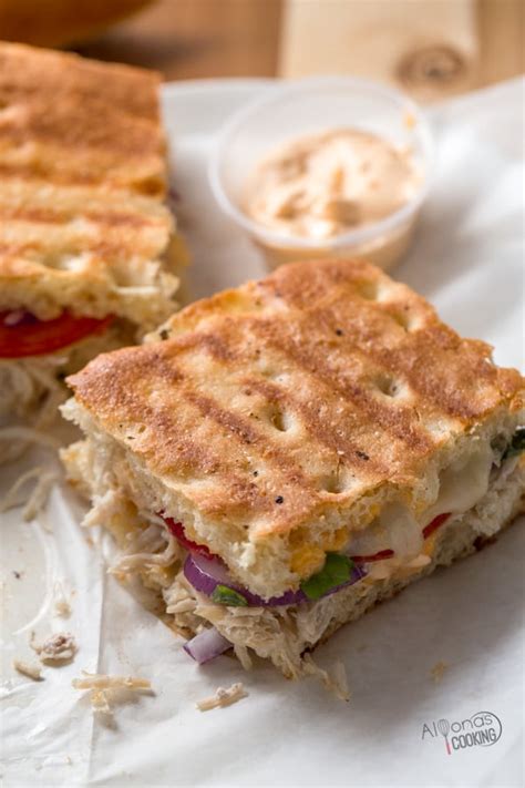 Panera's Frontega Chicken Panini Recipe with Homemade Chiptole Mayo