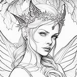 Printable Fantasy Coloring Pages For Adults sketch template