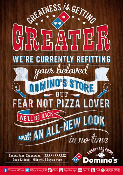 Typography for Domino's Pizza on Behance