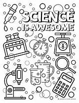 Science Is Awesome Coloring Sheet  Early Finisher Page sketch template
