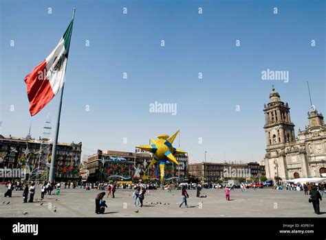 Plaza de la Constitucion - mexico city square Stock Photo - Alamy