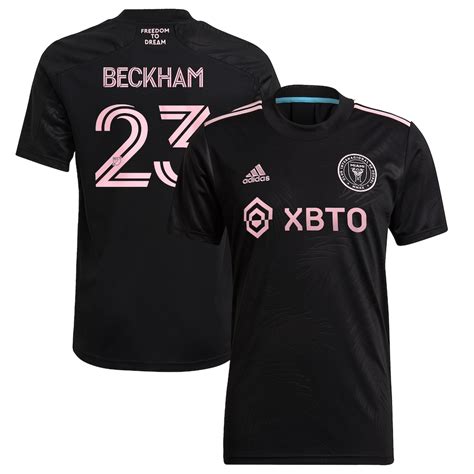 Men's Inter Miami CF David Beckham adidas Black 2021 La Palma Replica Player Jersey