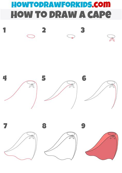 How to Draw a Cape - Easy Drawing Tutorial For Kids