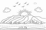 Mountain Coloring Page Vector Art Icons And Graphics For Free Download sketch template