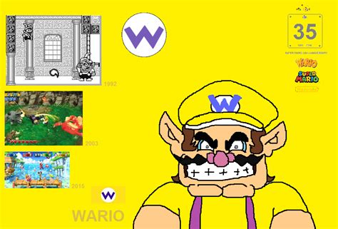 Wario Super Mario 35th Anniversary Wallpaper by sergi1995 on DeviantArt