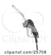 Clipart Illustration of a Red Gasoline Pumping Nozzle by KJ Pargeter #25704