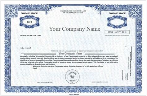 Corporate Bond Certificate Template (1) - TEMPLATES EXAMPLE | TEMPLATES EXAMPLE | Corporate ...