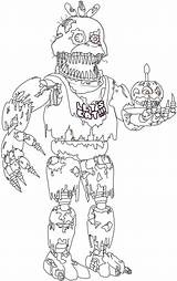 Chica Coloring Pages Toy Fnaf Books  sketch template