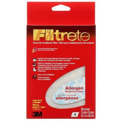 Filtrete Filtrete Allergen Reduction Air Conditioner Filter, 15-Inch x 24-Inch, (9808NA) | The ...