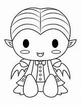 Printable Vampire Costume Coloring Page sketch template