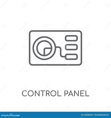 Control Panel Linear Icon. Modern Outline Control Panel Logo Con Stock Vector - Illustration of ...