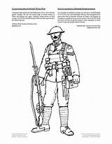 Coloring Page SoldierWWI  Free Printables Img 4262 sketch template