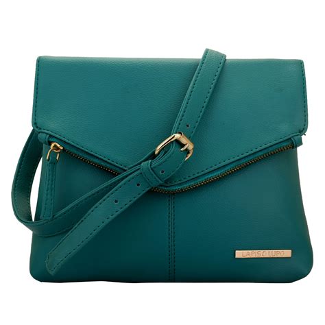 Buy Lapis O Lupo Danish Women's Sling Bag (Tourquise) Online