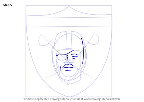 Learn How to Draw Oakland Raiders Logo (NFL) Step by Step : Drawing Tutorials