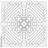Easy coloring Pages For Seniors And Adults Tile Pattern design  sketch template