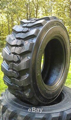 4 New Loadmax 12-16.5 Skid Steer Tires 12 Ply For Bobcat & More 12x16.5