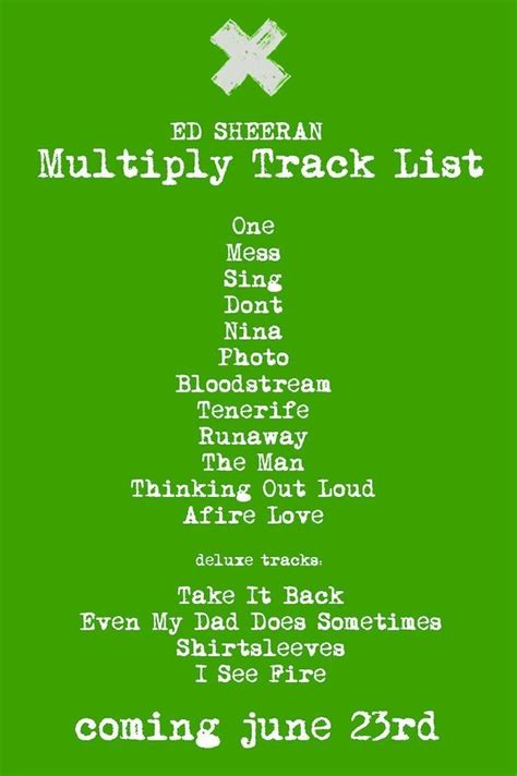 Ed sheeran plus song list - pilotpv