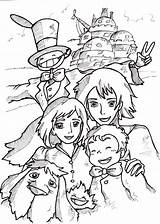 Howls Moving Castle Photo By MinstrelGirl Manga Coloring Book  sketch template