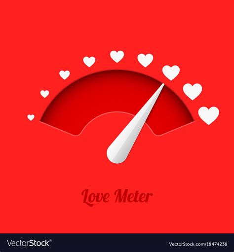 Love meter Royalty Free Vector Image - VectorStock