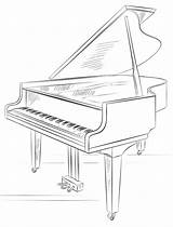 Drawing Piano coloring Page  Download Print Or Color Online For Free sketch template