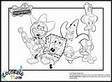 Coloring Pages Spongebob Printable sketch template