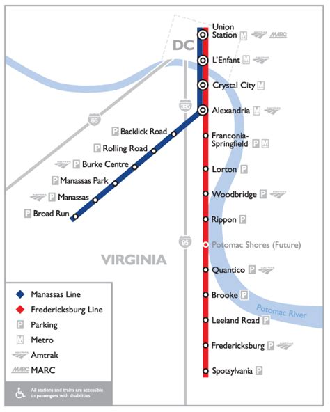 Transit Maps: Submission – Virginia Railway Express Commuter Rail Map, 2015