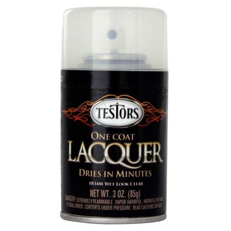 Testors 3 oz. Wet Look Clear Lacquer Spray Paint (3-Pack)-1834MT - The Home Depot