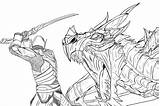 Skyrim Coloring Page Free Printable Pages Fo  Vrogueco sketch template