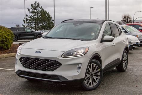 2020 Ford Escape Hybrid Titanium Star White, 2.5L iVCT Atkinson Cycle I-4 Hybrid Engine | MSA ...