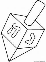 Hanukkah Dreidels Coloring Page Printable sketch template