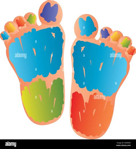 world down syndrome day, childs feet with color strokes vector illustration Stock Vector Image ...