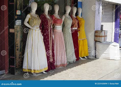 Mannequins Dressed in Latest Fashion in Front of Retail Clothes Shop ...