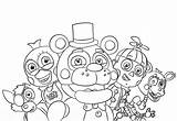 FNAF Coloring Page sketch template