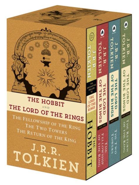 J.R.R. Tolkien 4-Book Boxed Set: The Hobbit and The Lord of the Rings ...