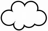 Cloud Coloring sketch template