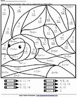 2nd Grade Math Color By Number Coloring Pages Sketch Page sketch template