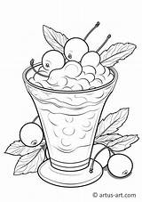 Gooseberry Yogurt Coloring Page » Free Download Artus Art sketch template