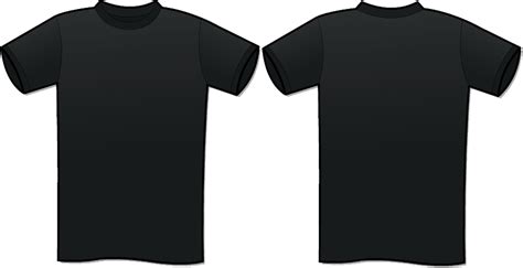 black t shirt template large - Clip Art Library