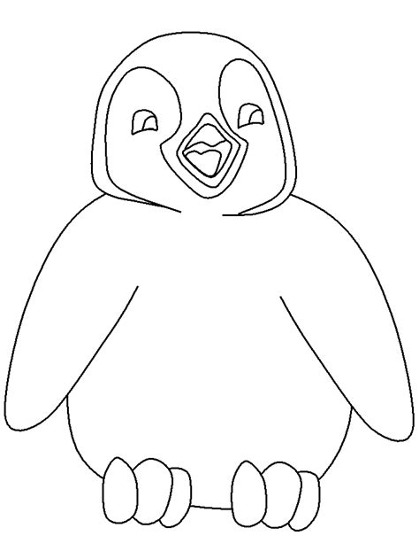 Cartoon Penguin Coloring Pages - Cartoon Coloring Pages